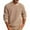 Khaki1908/A, variant on MEZZALL Solid Color Men's Autumn Winter Casual Knitwear O Neck Long Sleeve Sweater Cozy Male Dailywear