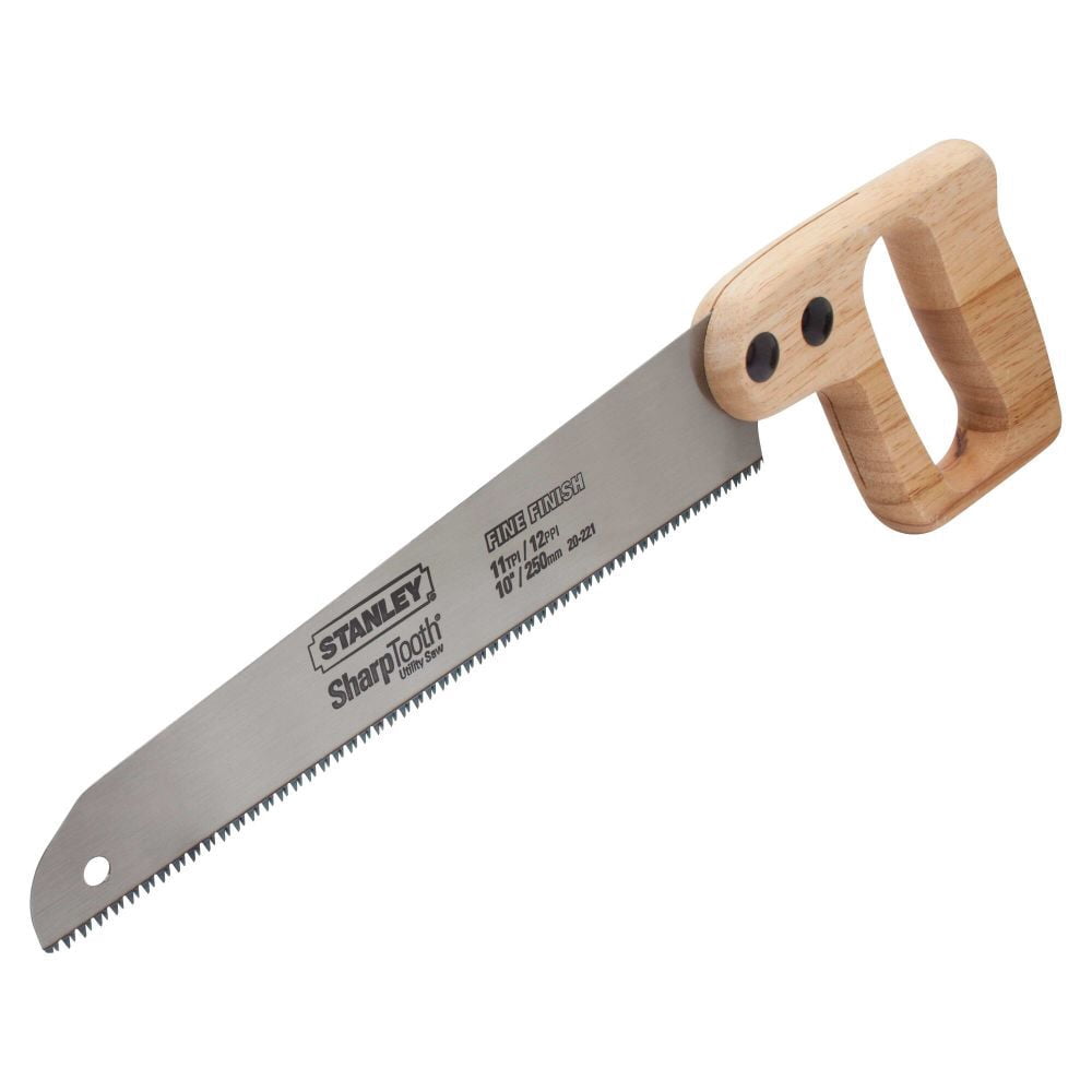 STANLEY 20-221 10-Inch Short Cut Sharp Tooth Hand Saw