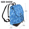 thumbnail image 2 of Fotbe Cute Shark Mochila Bolso con Estampado para Mujer, Mochila Antirrobo de Nylon Impermeable, Bolsa Ligera de Hombro, 2 of 4