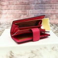 thumbnail image 4 of Michael Kors Medium Crossgrain Leather Wallet In Electric Pink #35F7GTVF2L NWT, 4 of 7