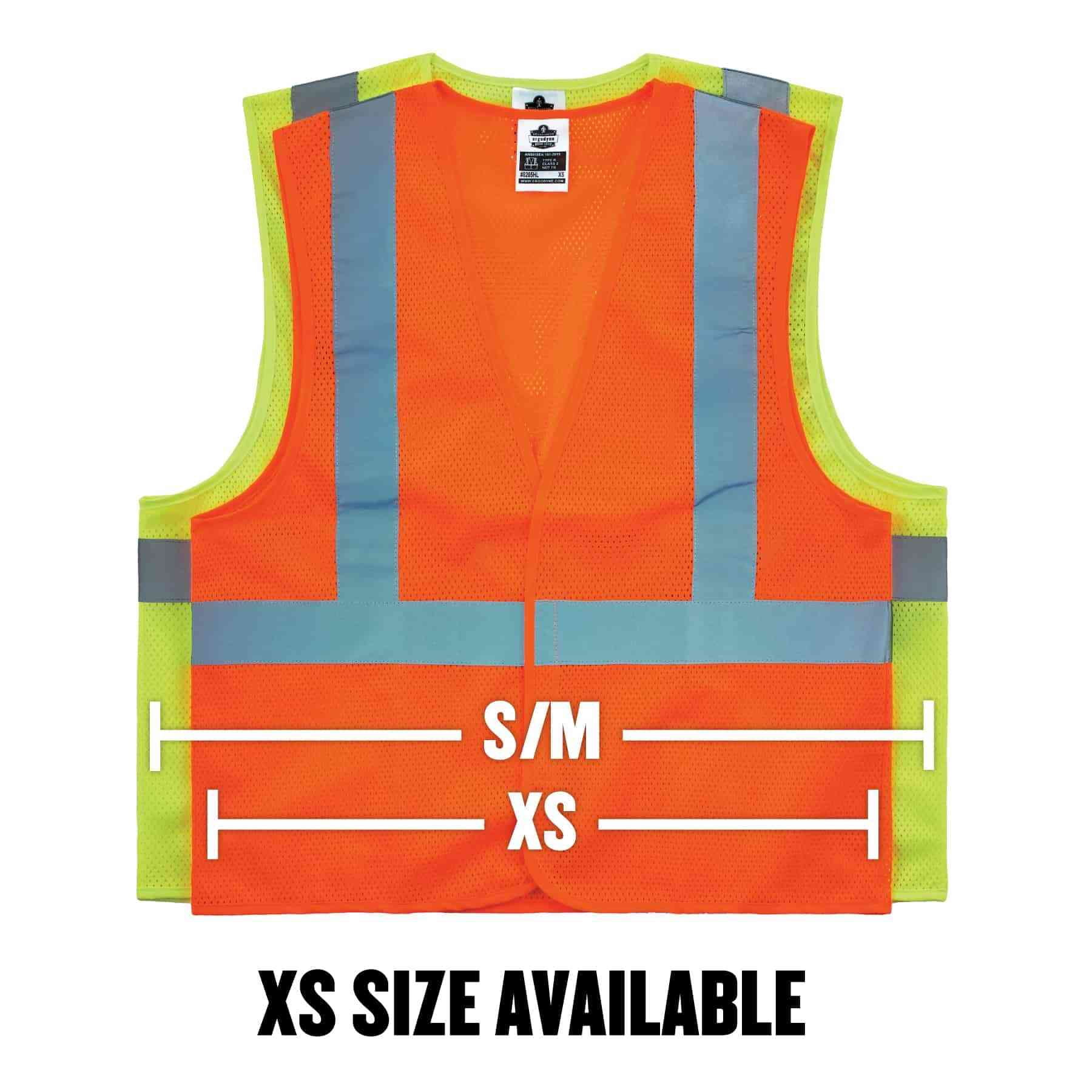 Ergodyne 8215BA XS Lime Type R Class 2 Breakaway Mesh Vest