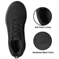 thumbnail image 5 of vibdiv Men's Slip on Shoes Casual Lightweight Breathable Running Tennis Athletic Sneakers All Black Size 6.5, 5 of 8