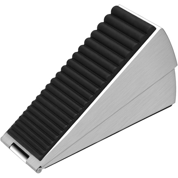 HWZWT Large stainless steel door stop spring non-slip rubber heavy duty high door stop 3 inches to fit the door gap
