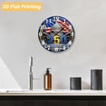 thumbnail image 6 of 12 Inch Patriotic Wall Clock, USA 250th Anniversary Wooden Round Wall Clocks with Silent Non-Ticking Quartz Movement, Battery Operated, Art Decor Hanging Clock for Kitchen, Bedroom, Living Room, 6 of 9