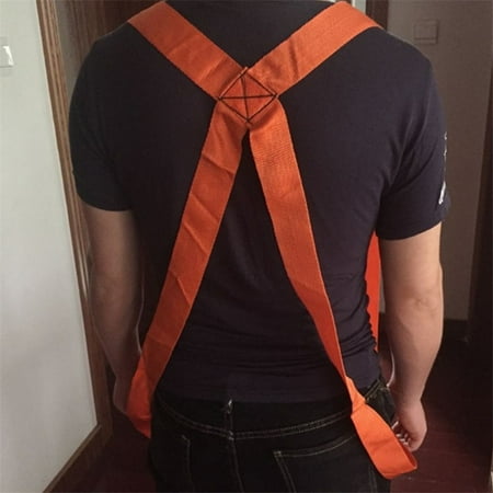 Useful Lifting Moving Strap Furniture Transport Belt In Shoulder Straps Team Straps Mover Easier Conveying Storage Orange