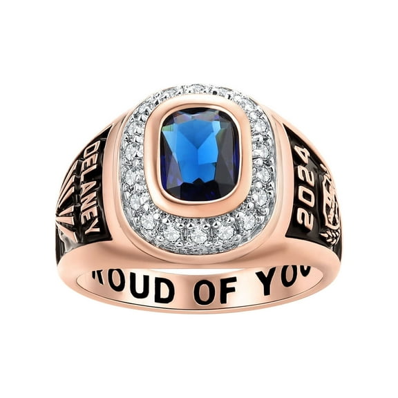 Order Now for 2025 Graduation, Freestyle Women's CZ Encrusted Personalized Top Class Ring, Personalized, High School or College