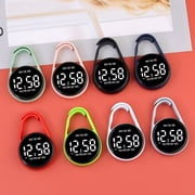 Plastic Shell Digital Clock Waterproof Electronic Hanging Watch with Hook