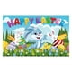 thumbnail image 2 of Fondo de tela con huevos de Pascua | Fondo fotográfico colgante de 180 x 109 cm para decoración de fiestas | Cena de Pascua infantil y accesorios fotográficos | Decoración de tela multicolor, 2 of 6