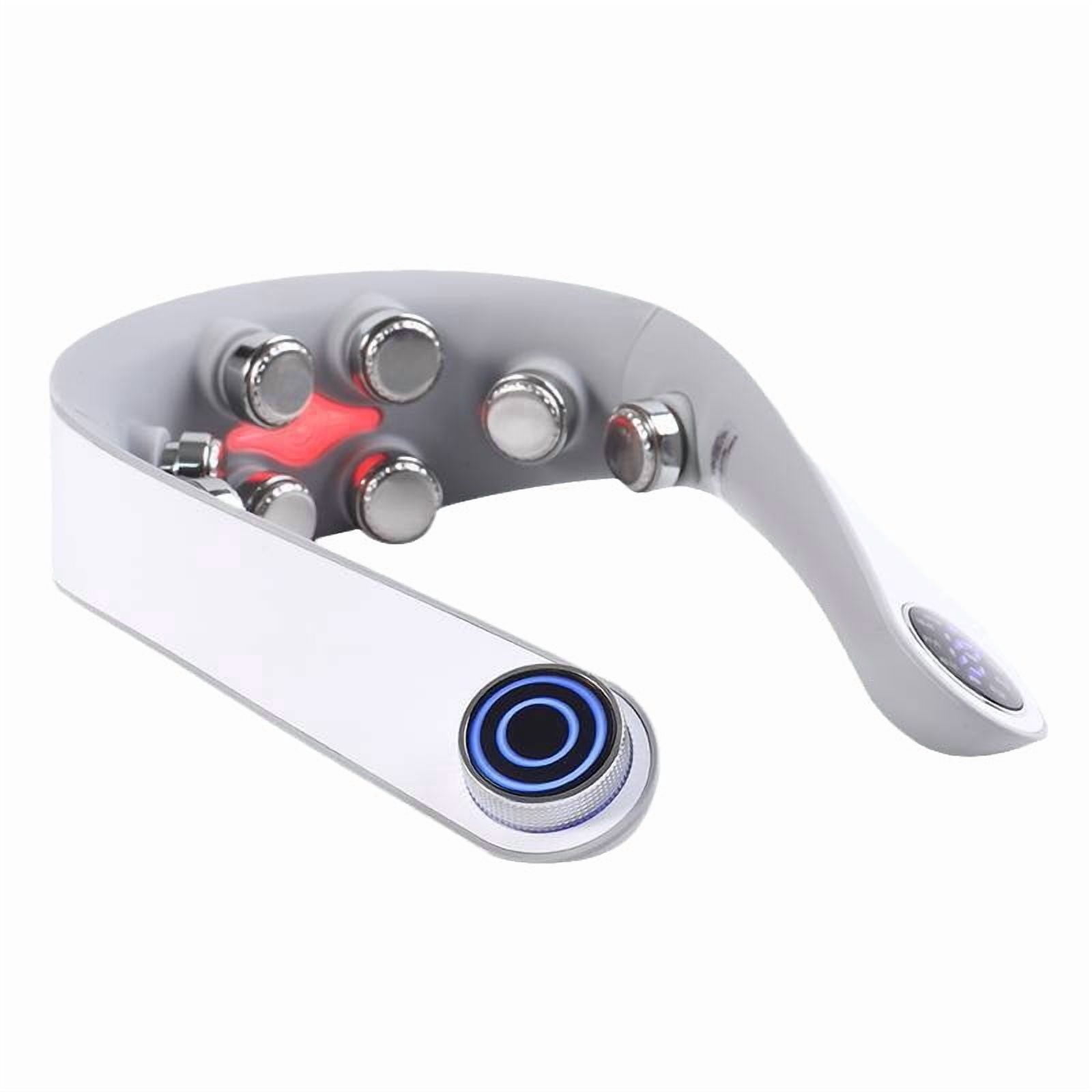 Foldable Neck Massager for Pain Relief Deep Tissue Vibration Cordless Travel Massager,Portable 9D Neck Massager for Office Home Car Birthday Gifts for Men Women Dad Mom Grandpa,whirt