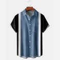 thumbnail image 4 of Men Clearance LYXSSBYX Mens Shirts Short Sleeve Clearance Men's Summer Fashion Hawaiian Style Short Sleeve Casual Shirts, 4 of 5
