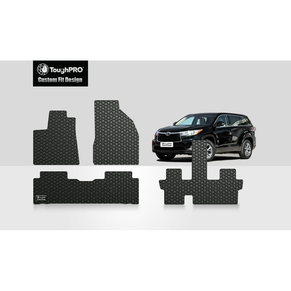 ToughPRO TOYOTA Highlander Front, 2nd & 3rd Row Mats All Weather