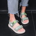 thumbnail image 4 of Sandal One Band Ankle Strap Flat Soft Comfortable Summer Shoes Hook Loop Open Toe for Young Lady, 4 of 8