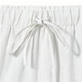 thumbnail image 6 of Men's Linen Elastic Waist Lounge Shorts Solid Beach Golf Shorts with Pockets Casual Drawstring Summer Shorts White, 6 of 8