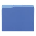 thumbnail image 3 of Universal UNV12301 1/3-Cut Assorted Tab Interior File Folders - Letter Size, Blue (100/Box), 3 of 4