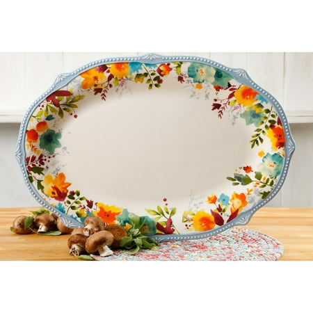 Ronbow Oval Ceramic - The Pioneer Woman Willow 21-Inch Oval Platter