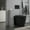 Gray, variant on HOMCOM Toilet Paper Cabinet, Small Bathroom Corner Floor Cabinet with Doors and Shelves, Thin Storage Bathroom Organizer for Paper Shampoo, Gray