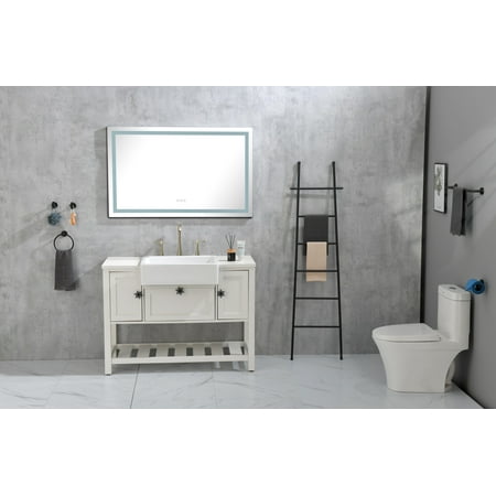 

Artlia 48 x 36 Inch LED Mirror Bathroom Vanity Mirrors with Lights Wall Mounted Anti-Fog Memory Large Dimmable Front Light Makeup Mirror