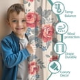 thumbnail image 3 of Blackout Kids Curtains,Pioneer Flower Floral Print Pattern Childrens Insulated Curtains Set Of 2,Bedroom Essentials,Toddler Room Decor 42"x63", 3 of 5