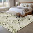 thumbnail image 5 of Green Eucalyptus Leaves Area Rugs Collection 5'x7', Spring Watercolor Plant Textured Non Slip Indoor Rectangle Throw Runner Rug Floor Mat Carpet for Living Room Dining Table Bedroom Nursery, 5 of 9