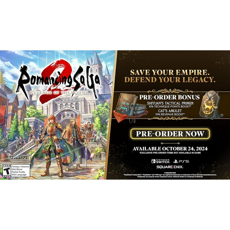 Romancing SaGa 2: Revenge Of The Seven for Nintendo Switch