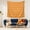 Dachshund Floral Orange, variant on 50x50 Inch Square Wall Tapestry for Indoor & Outdoor, Living Room, Bedroom, Teen Room,Dachshund Floral Orange Pattern