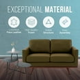 thumbnail image 5 of LeisureMod Chester Modern Faux Leather Loveseat Chair in Green Leather, 5 of 11