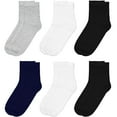 thumbnail image 5 of Falari 6-Pack Women Diabetic Quarter Socks for Diabetes Edema and Circulatory Loose Fitting Cotton (Assorted Color), 5 of 5