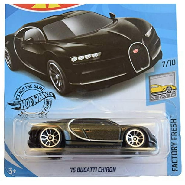 Hot Wheels Factory Fresh 7/10 '16 Bugatti Chiron 89/250, negro