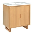 thumbnail image 6 of Yesurprise Freestanding Bathroom Cabinet with Top Basin Sink 2 Doors Space Saving Floor Cabinet Bathroom Accessories for Small Space, 6 of 8