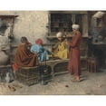 thumbnail image 2 of Charles Wilda 24x20 Black Ornate Framed Double Matted Museum Art Print Titled: The Game (1888), 2 of 5