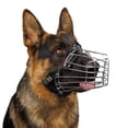 thumbnail image 1 of BRONZEDOG Wire Dog Muzzle German Shepherd for Medium Large Dogs Adjustable Durable Metal Basket for Biting Chewing Barking (M), 1 of 9