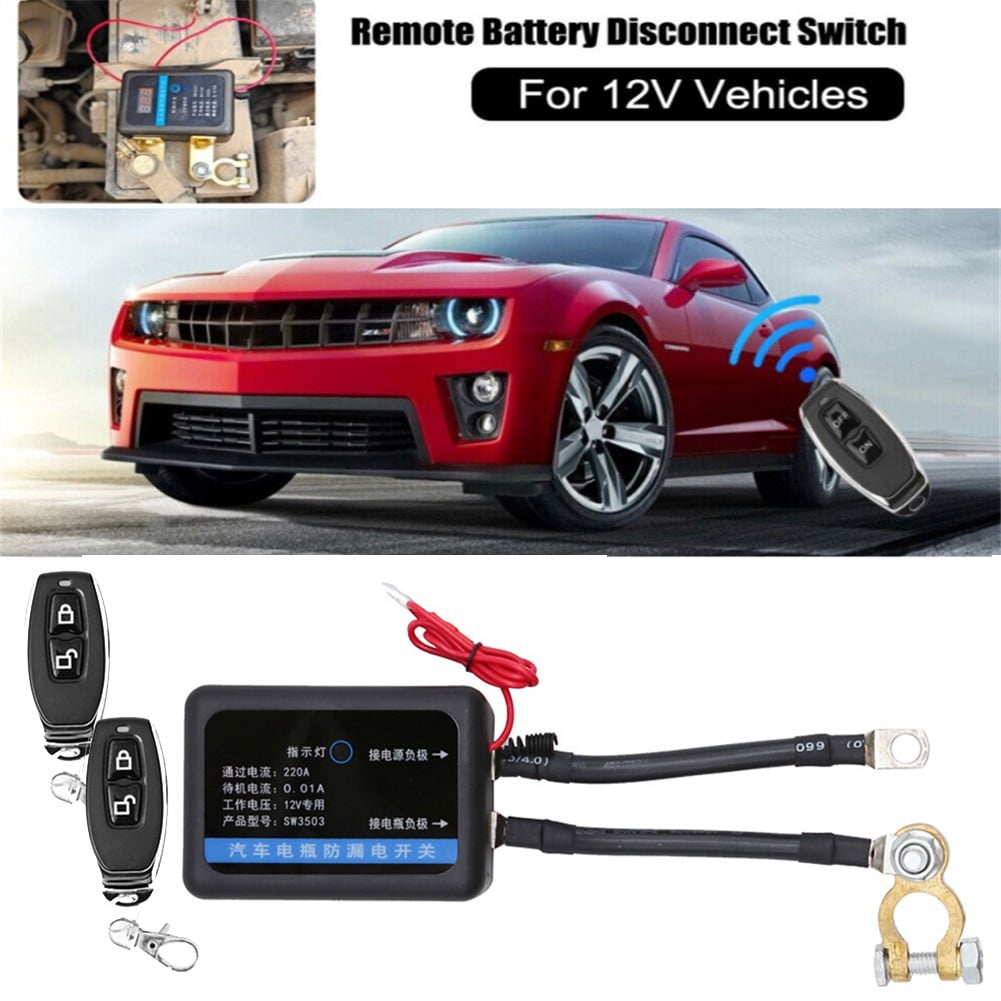 Car Truck Remote Battery Disconnect Switch 12V 260A Switch Automatic Power Off