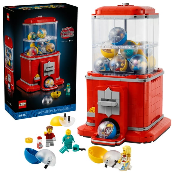 LEGO Ideas La Machine Distributrice de Figurines, Décoration de Style Rétro, Art Rétro 21358