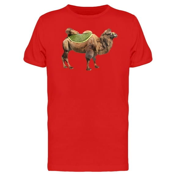 Bactrian Camel With Green Saddle Tee Men's -Image by Shutterstock