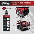 thumbnail image 3 of Generador Portátil A Gasolina SWEDISH HUSKY POWER 2.8-3 Kw HKG3100, 3 of 11