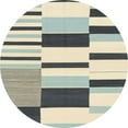 thumbnail image 1 of Ahgly Company Indoor Round Abstract Vanilla Gold Abstract Area Rugs, 7' Round, 1 of 6