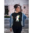 thumbnail image 2 of Unicorn Eating Watermelon T-Shirt Women -SPIdeals Designs, Female Small, 2 of 4