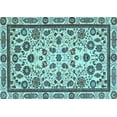 thumbnail image 1 of Ahgly Company Indoor Rectangle Abstract Light Blue Modern Area Rugs, 6' x 9', 1 of 4