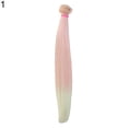 thumbnail image 2 of AYYUFE Gradient Long Straight Wig Synthetic Hair Extension for DIY BJD Doll, 2 of 6