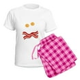 thumbnail image 5 of CafePress - Bacon And Eggs Skull Women's Light Pajamas - Women's Short Sleeve Print T-Shirt and Pants Light Cotton Pajama Set, 5 of 7