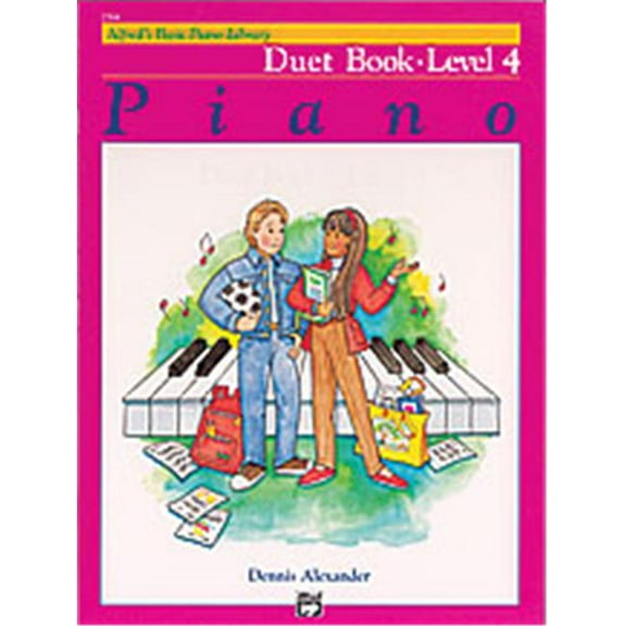 Alfred 00-2394 Basic Piano Course- Duet Book 4 - Music Book