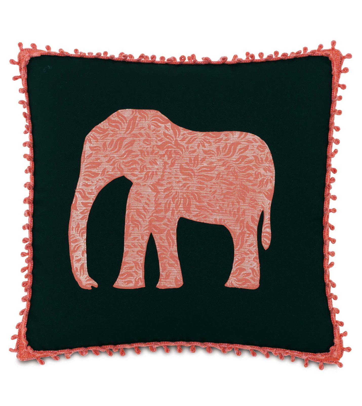 The Elephant in the Room Handmade Decorative Elephants on the March Cushion Cover Subtle Pink Fait à la main Décoratifs Housse de Coussin Elephants Rose Size 45cm x 45cm 18” x 18.