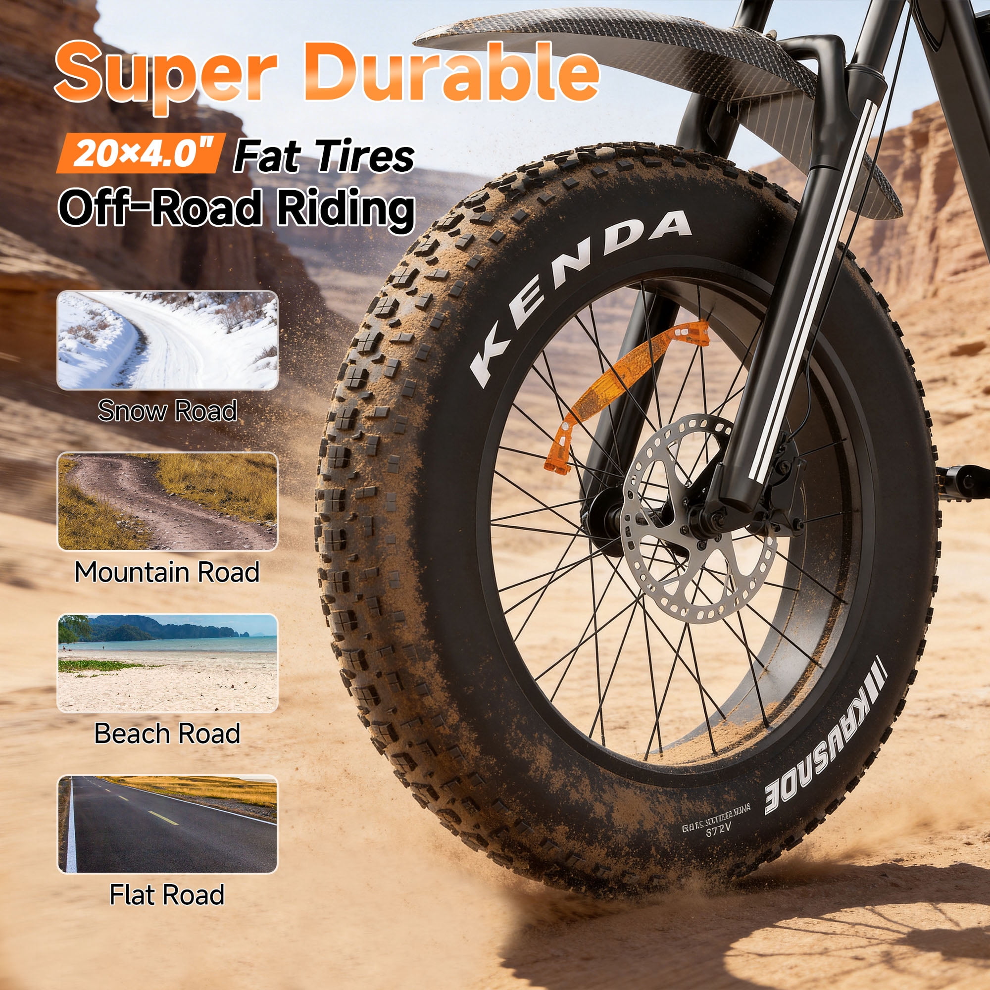 Bluvall 2500W Peak Electric Bike for Adults, Dual Hydraulic Brake Mountain e-Bike,52V 25Ah 35MPH 80 Mile 7-Speed Full Suspension 20"Fat Tire Electric Bicycle,UL2849