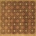 thumbnail image 1 of Ahgly Company Indoor Square Abstract Brown Contemporary Area Rugs, 6' Square, 1 of 4