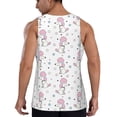 thumbnail image 3 of Easygdp Cute Poodle Dog Men's Tank Top, Sleeveless Muscle T Shirts, Breathable, Quick-Dry, Loose for Gym, Running, Fitness - X-Large, 3 of 9
