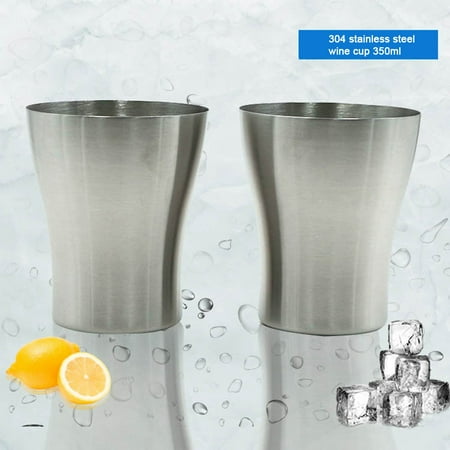 

Meizhencang 350ml Stainless Steel Wine Cup Travel Outdoor Drink Beverage Beer Water Mug