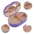 thumbnail image 3 of Unique Bargains 1 Pc Bow Design Jewelry Box Jewelry Organizer Purple Light Pink ABS TPE, 3 of 5
