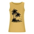thumbnail image 4 of Dovford Men's Beach Tank Tops Funny Palm Tree Print Graphic Tee Shirts Casual Sleeveless Muscle T-Shirt Trendy Clothes 2024, 4 of 5