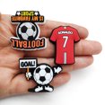 thumbnail image 4 of 18 piezas de accesorios para zapatos de fútbol, ​​accesorios para zapatos de dibujos animados, utilizados para zapatos perforados, pulseras, fiestas, decoración de bricolaje., 4 of 5