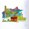 thumbnail image 3 of CafePress - San Francisco Travel Poster Golf Shirt - Golf Shirt, Pique Knit Golf Polo, 3 of 4
